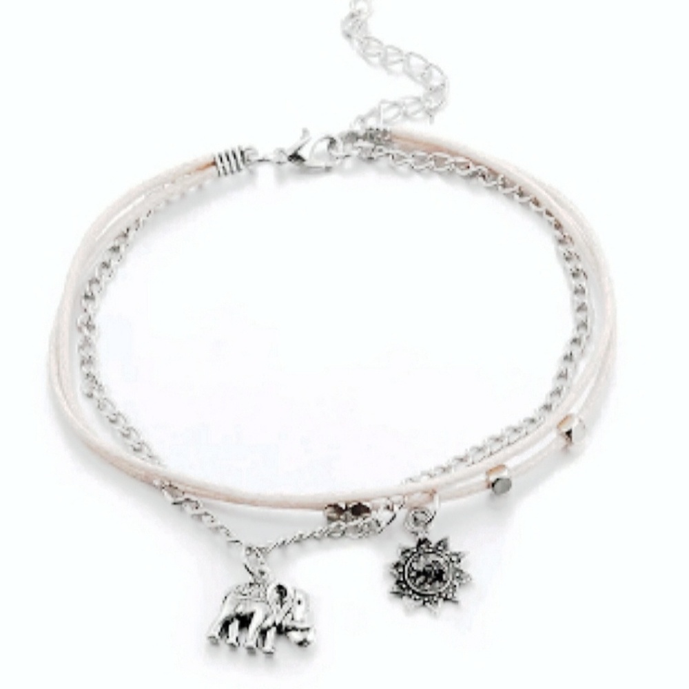1LEFT 🎀3/$22🎀 Layered Elephant Sun | Anklet - Picture 2 of 4